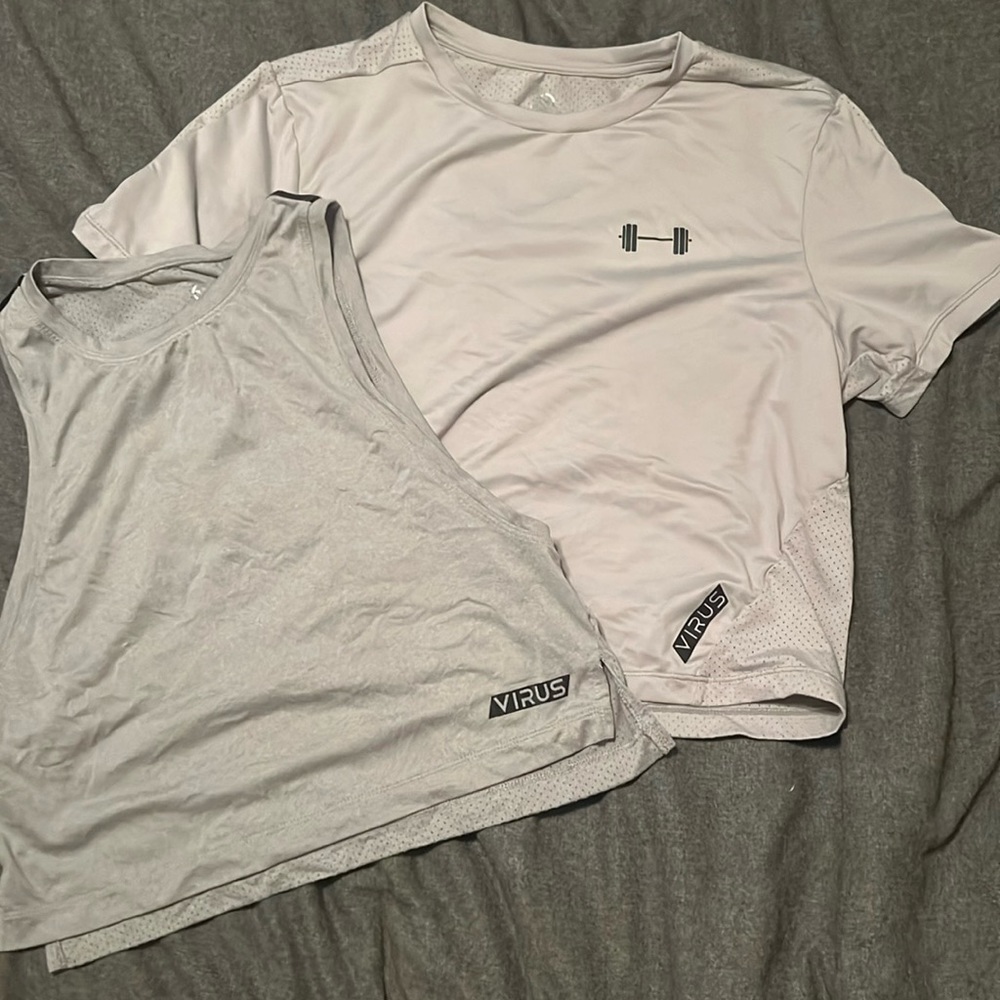 Bundle of virus crop shirts